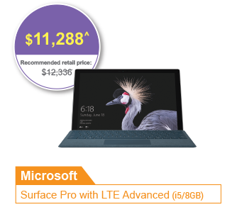 Surface Pro with LTE Advanced (i5/8GB)