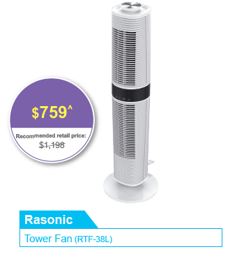 Rasonic Tower Fan (RTF-38L)